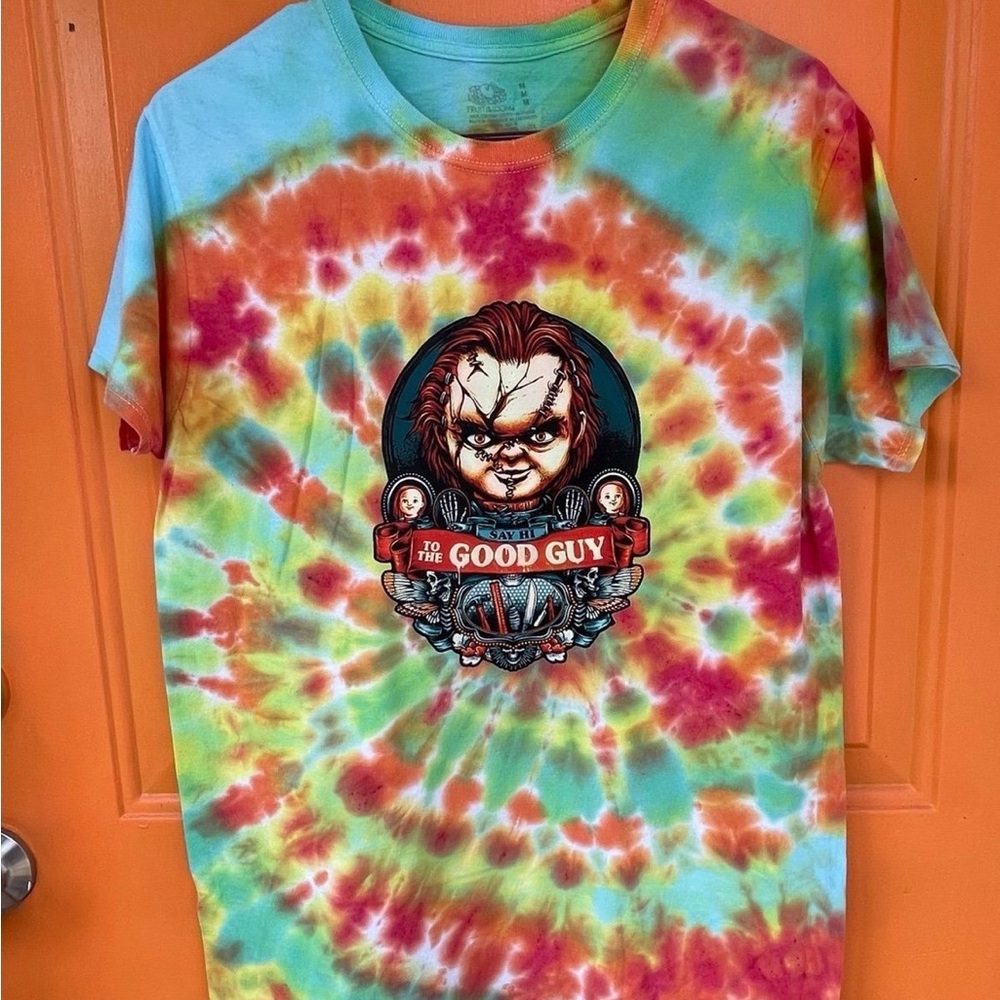 Tie-Dye Chucky Graphic T-Shirt